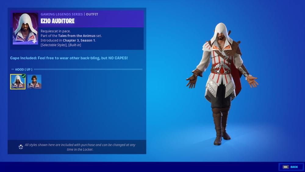 Ezio Auditore en Fortnite