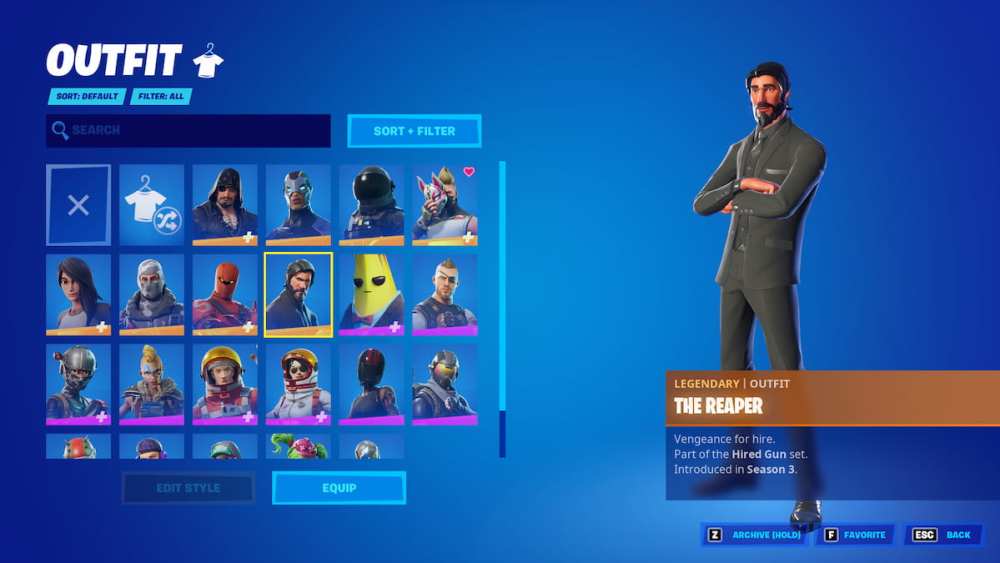 El segador en Fortnite