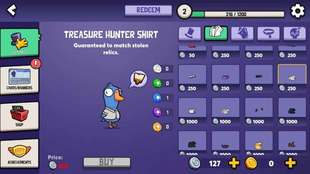 All Outfits and Achievements in Goose Goose Duck