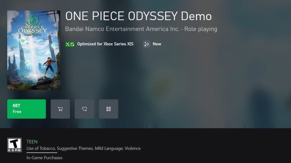 Demostración de One Piece Odyssey Xbox