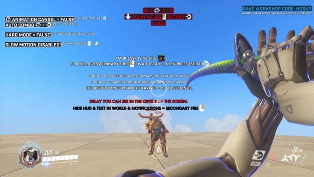 Entrenamiento con cuchillas de Genji en Overwatch 2