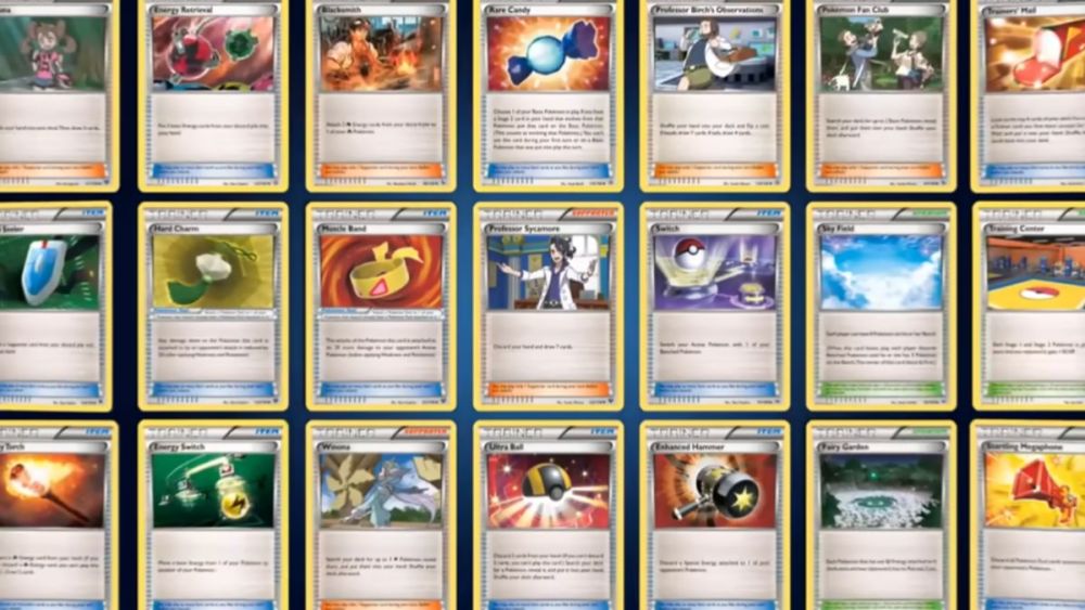 Usar cartas de Entrenador en Pokémon TCG