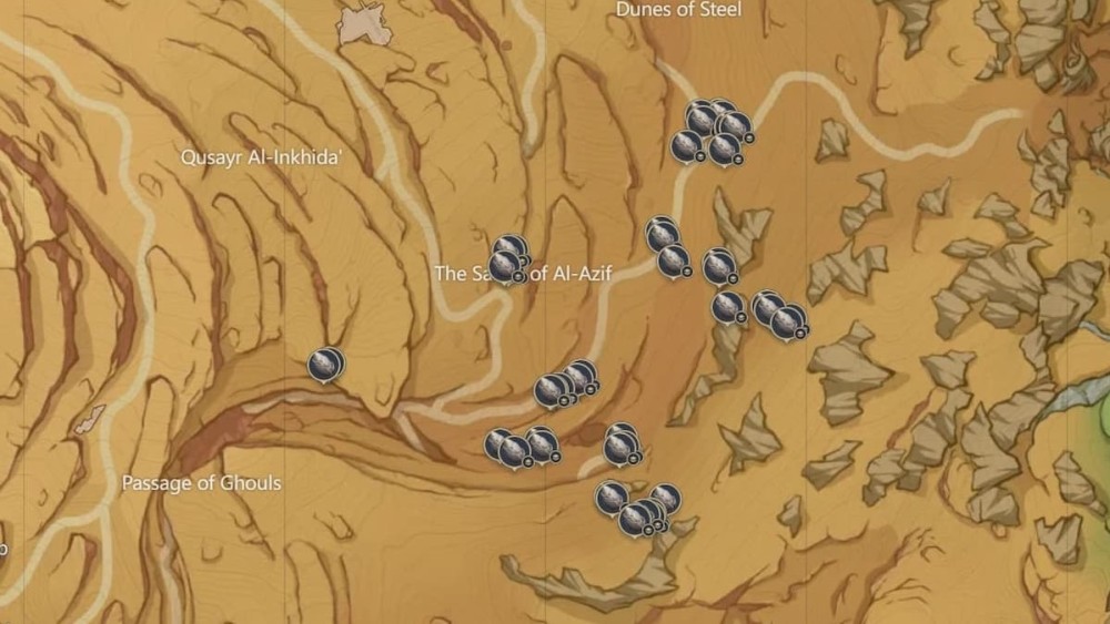 Las Arenas de Al-Alzif Genshin Impact Mapa interactivo 