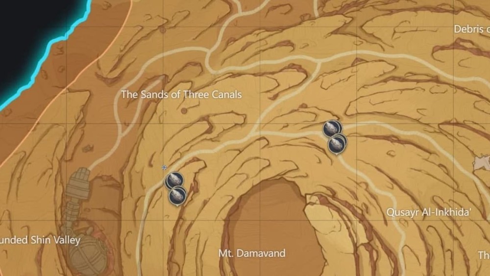 Al norte del desierto de Hadramaveth Genshin Impact Mapa interactivo