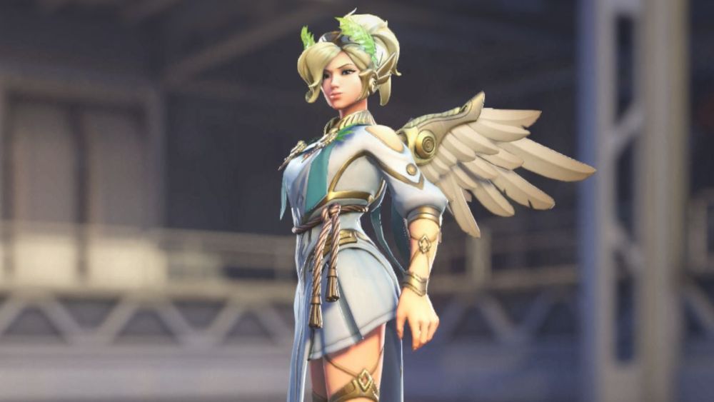 Aspecto de la victoria alada de Mercy en Overwatch 2