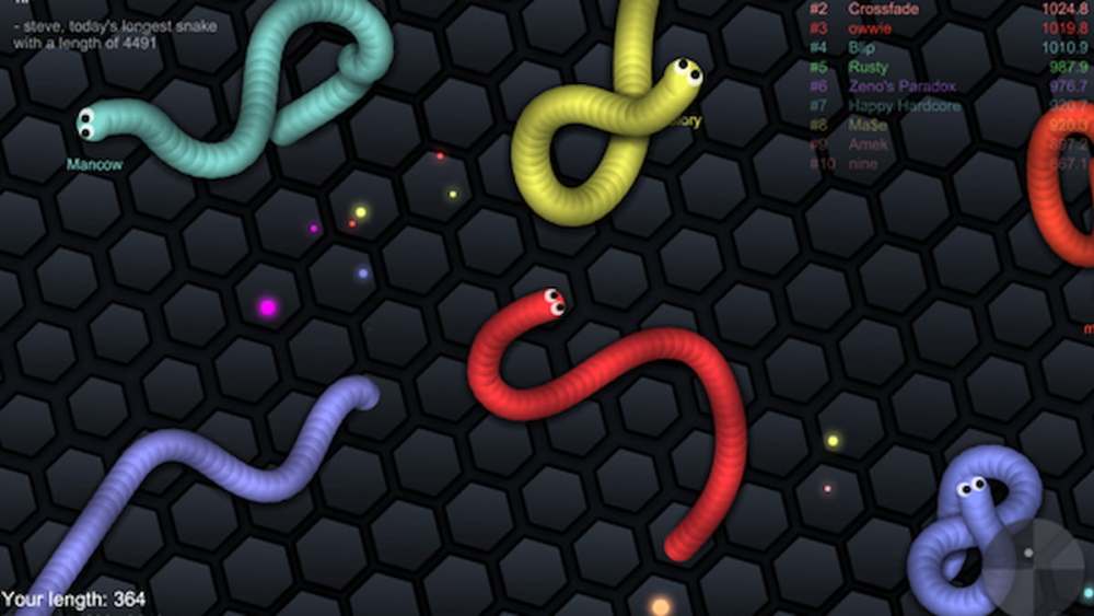 Slither.io Captura de pantalla del juego