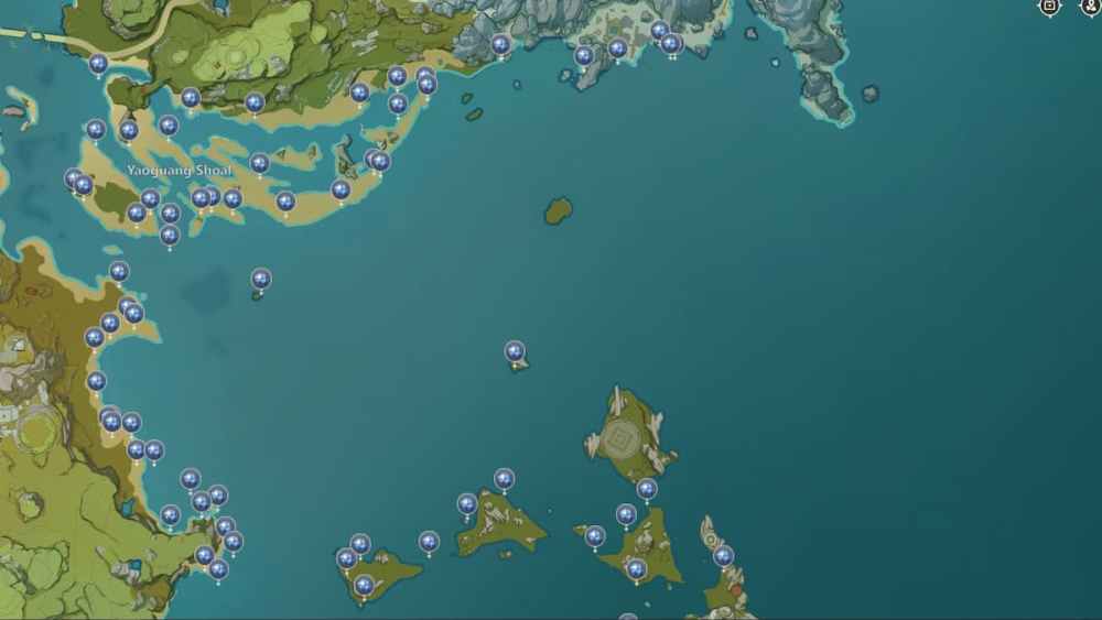 ubicaciones de caracoles estrella en la región de liyue
