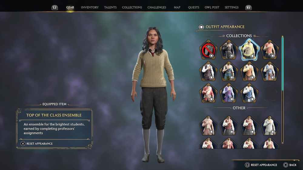 El mejor conjunto de la clase en Hogwarts Legacy