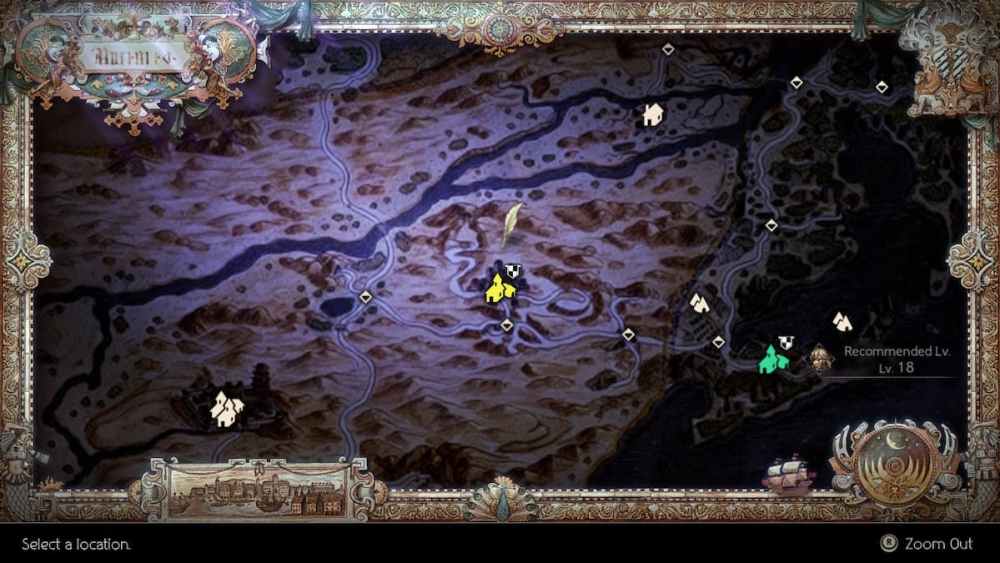 guerrero lugar de trabajo secundario en octopath traveller 2