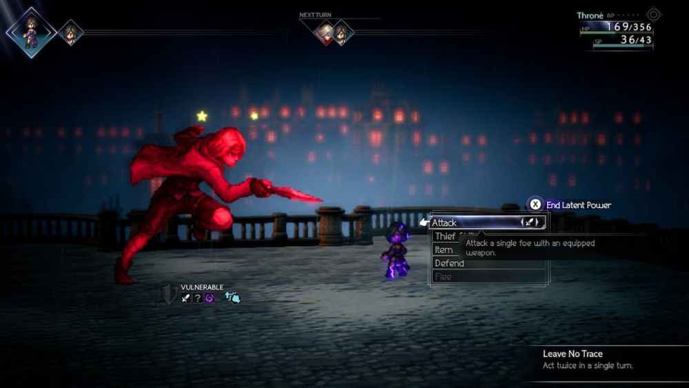 usando poderes latentes en octopath traveller 2