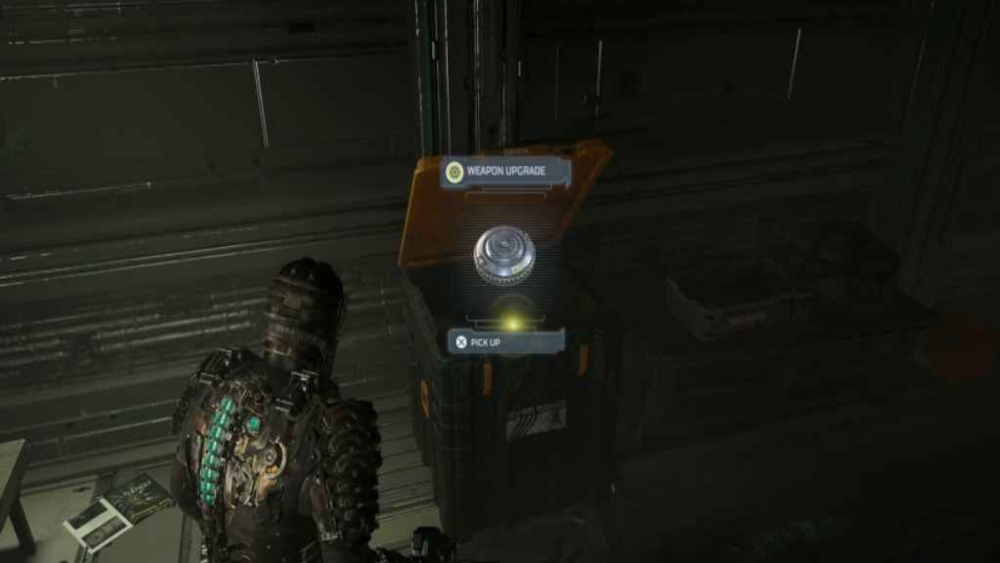 Ubicación de actualización de la pistola de línea Dead Space Remake.