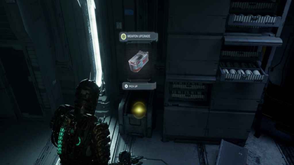 Ubicación de actualización de la pistola de línea Dead Space Remake.