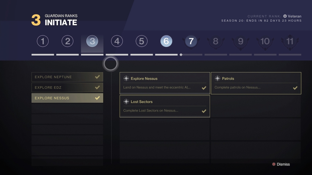 Explicación de los rangos de guardián de Destiny 2: qué son y cómo aumentar el rango de guardián