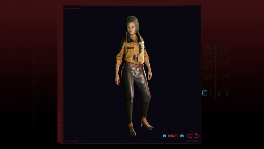 La mejor ropa femenina en Cyberpunk 2077: bombas formales