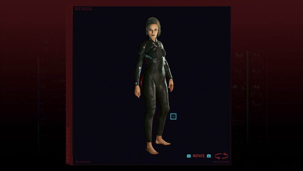 La mejor ropa femenina en Cyberpunk 2077: Traje Netrunning