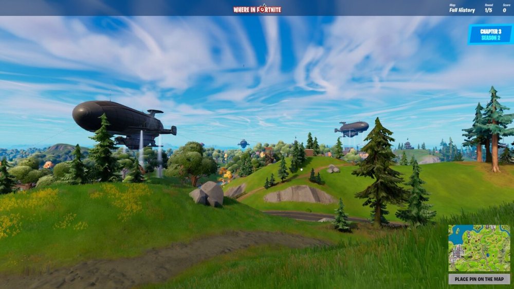 Juego de Geoguessr de Fortnite