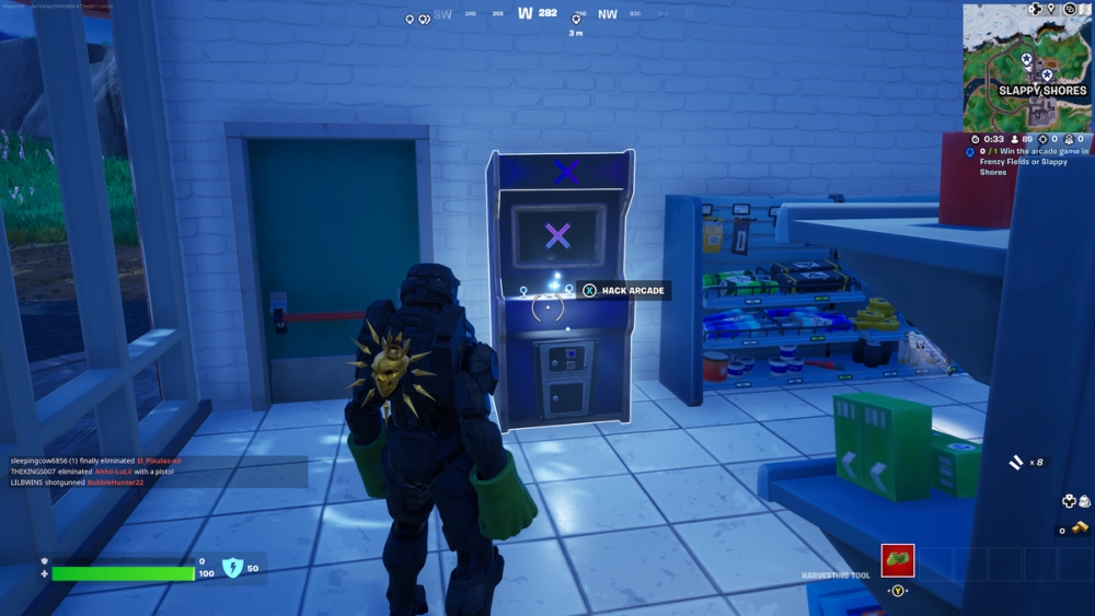 Cómo ganar un juego de arcade en Frenzy Fields y Slappy Shores en Fortnite Capítulo 4 Temporada 2