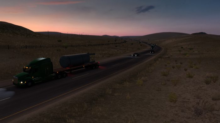 Modos de simulador de camión americano