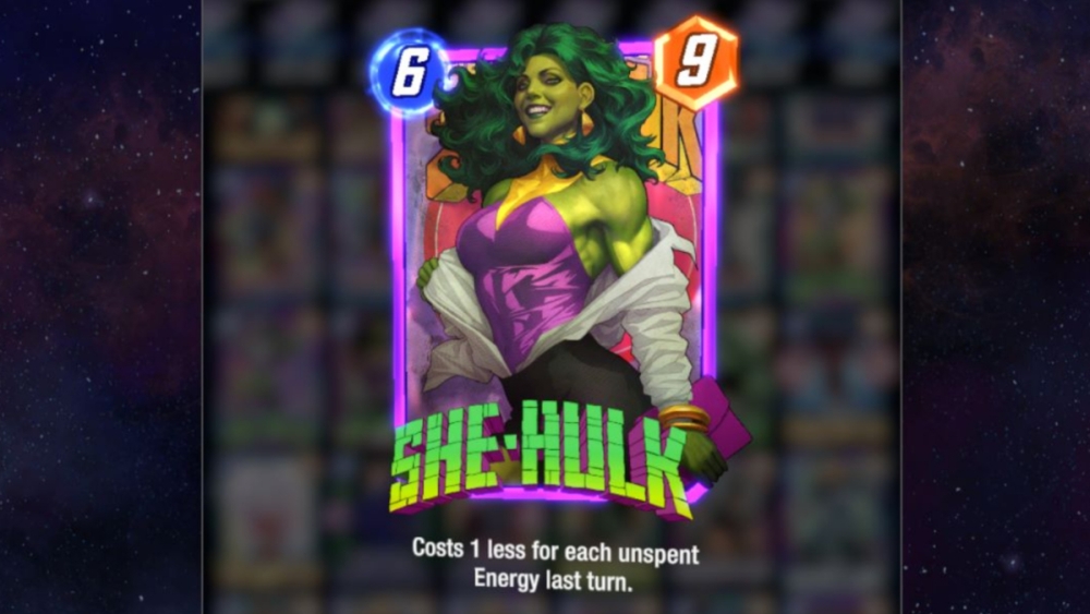 Tarjeta She-Hulk en Marvel Snap.