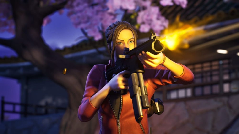 Captura de piel de Claire Redfield en Fortnite.