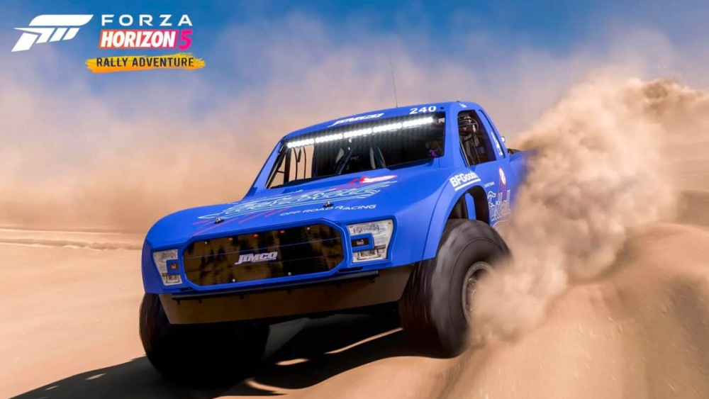 2019 Jimco #240 Fastball Racing Spec Trophy Truck en la expansión Forza Horizon 5 Rally Adventure