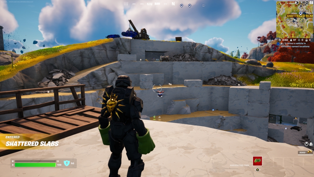 Cómo completar la misión encriptada "Excavar en la parte superior de" en Fortnite