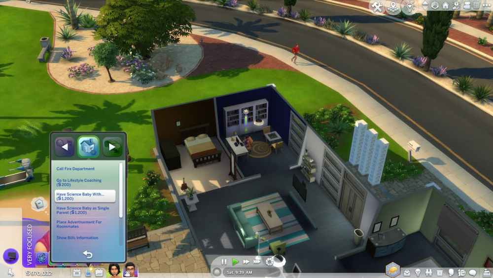 Selección de bebés científicos en la aplicación Los Sims 4 Hogar