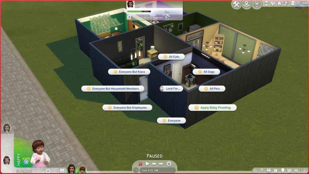 Hacer una puerta a prueba de bebés en Los Sims 4
