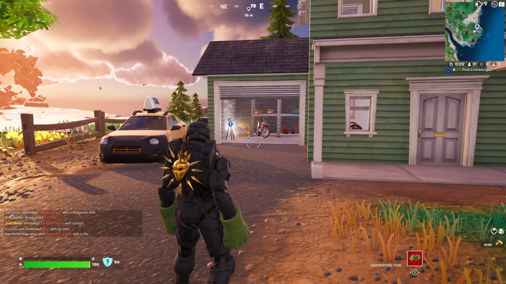 Dónde encontrar y colocar un telescopio en Fortnite