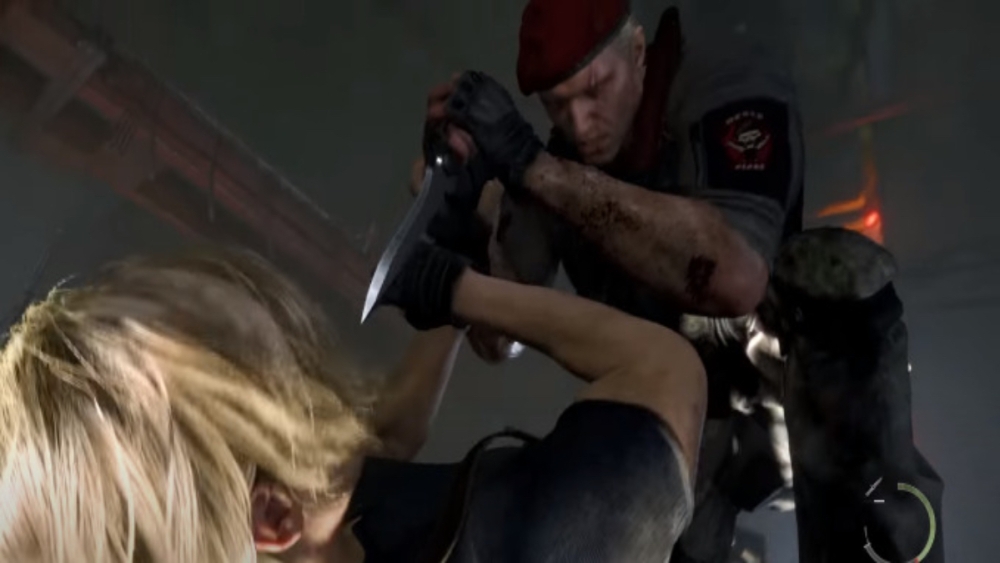 Resident Evil 4 Remake Leon y Luis se encuentran con Jack Krauser.