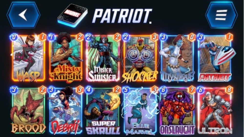 Broche Patriot Deck Marvel