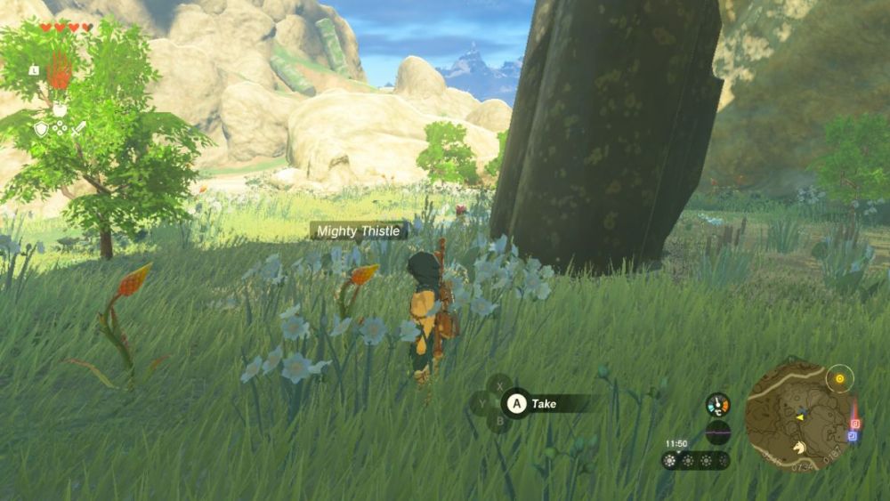 Ubicación de Mighty Thistle en Zelda: Tears of the Kingdom