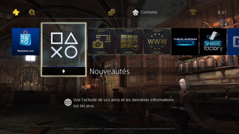 Tema PS4 de Bloodborne Hunter's Dream