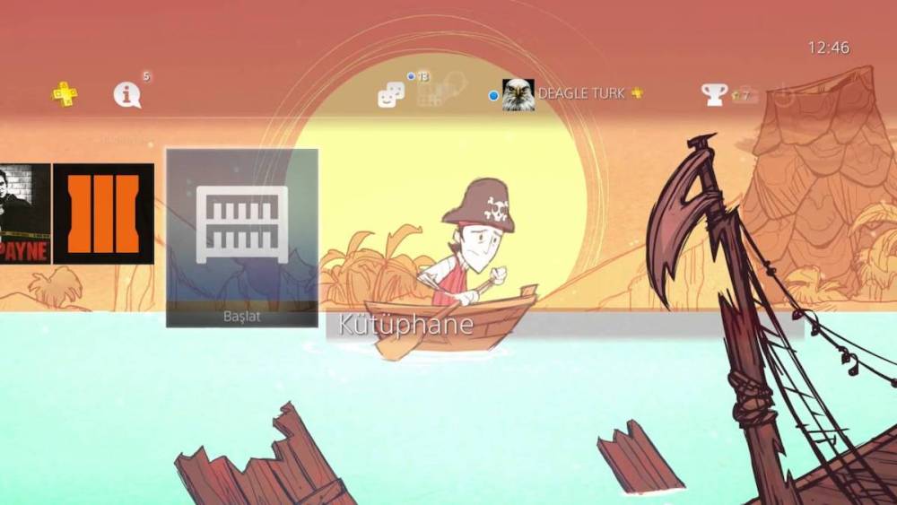 Tema de PS4 Don't Starve Shipwrecked