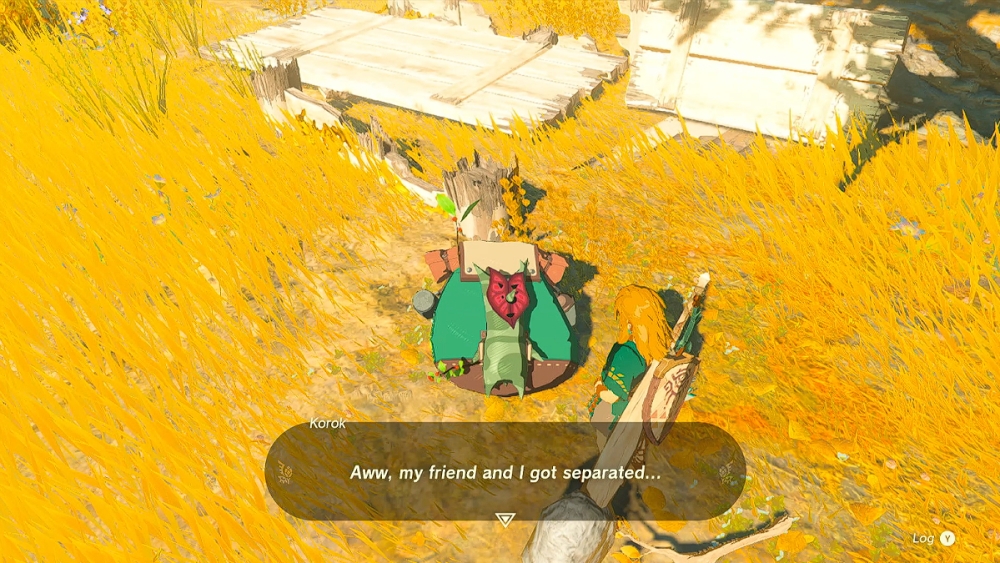 Zelda TOTK Cansado Korok.