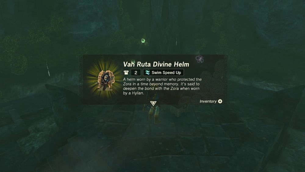 Cofre de Vah Ruta Divine Helm en Zelda TOTK.