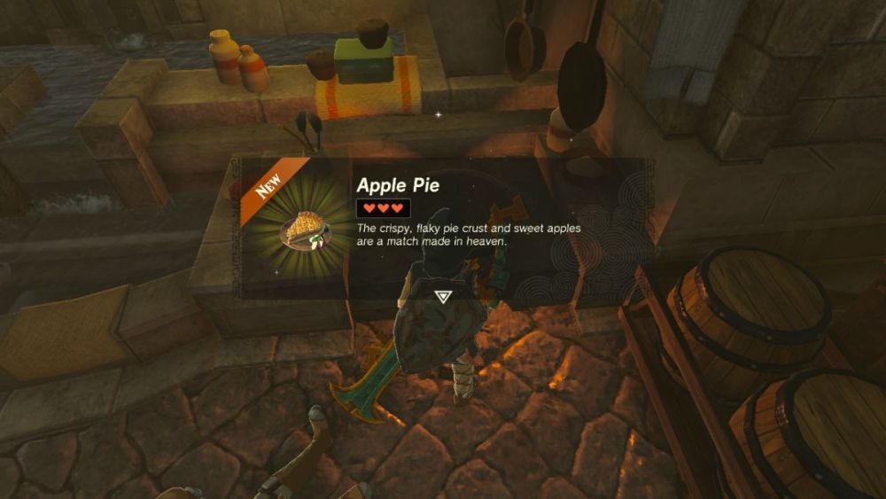 Tarta de manzana en Zelda: Tears of the Kingdom