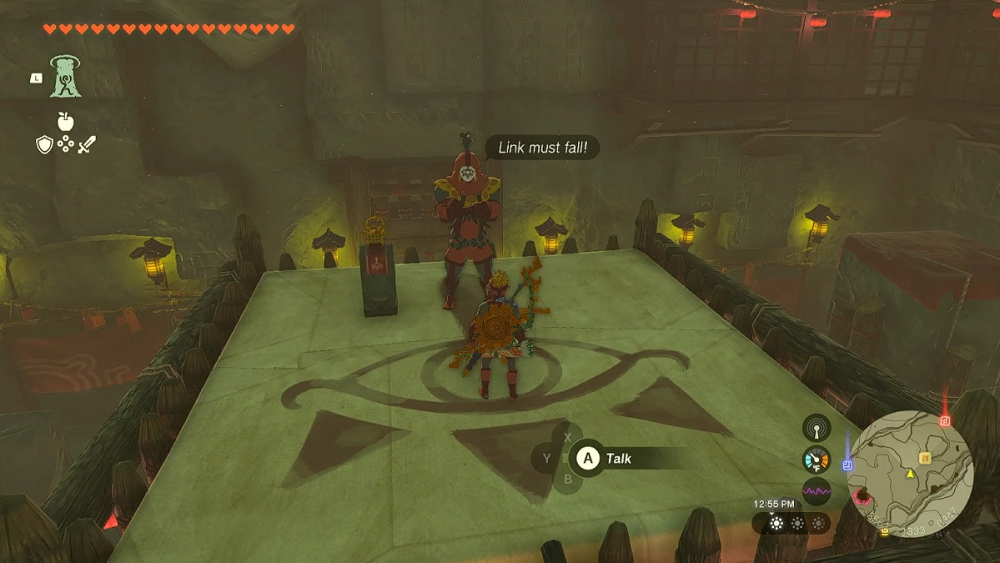 Yiga Blademaster y Lightning Helm en Zelda TOTK.