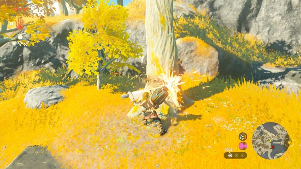 Cómo cortar árboles en Zelda: Tears of the Kingdom