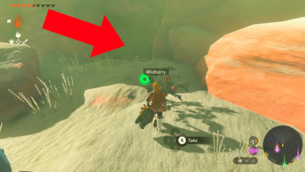 Gerudo Highland Skyview Tower Cave en Zelda TOTK.