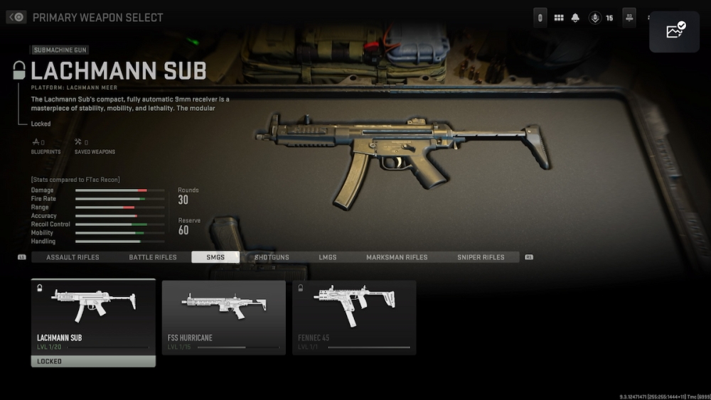 Lachmann Sub en MW2 y Warzone 2 Gunsmith