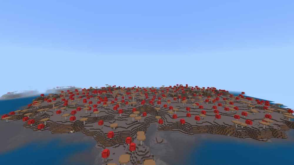 Semilla de Minecraft Islas Mooshroom