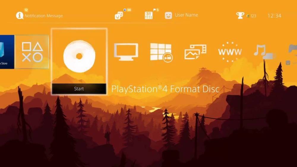 Tema dinámico de Firewatch para PS4