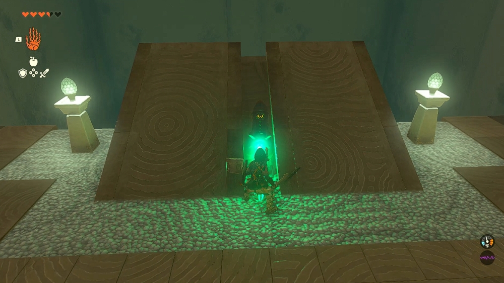 Cohete en el santuario de Oromuwak en Zelda TOTK.