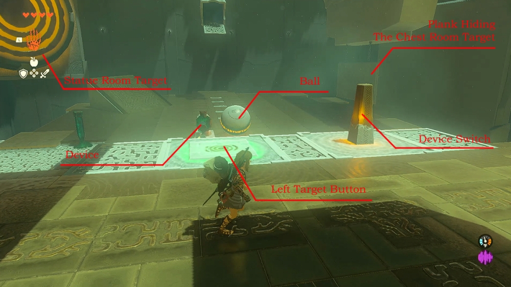 Detalles de las piezas del rompecabezas Zelda TOTK Mayachin Shrine.