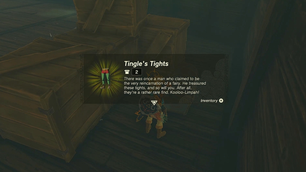 Medias de Tingle en Zelda TOTK.