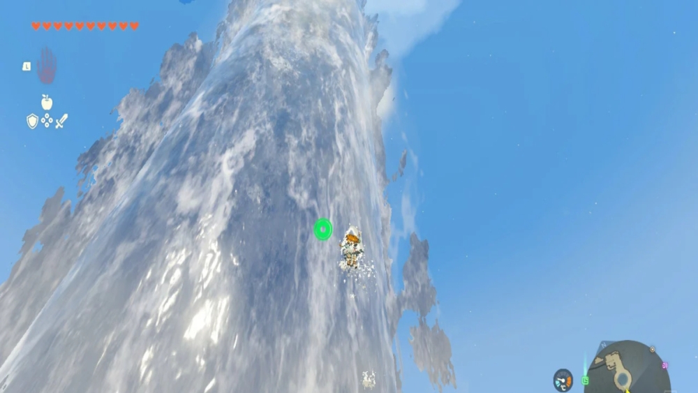 Zelda Tears of the Kingdom how to get up the waterfall using Zora Armor