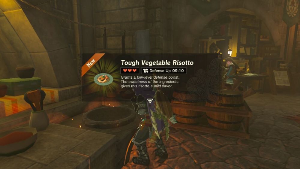 Cómo hacer risotto de verduras en Zelda: Tears of the Kingdom