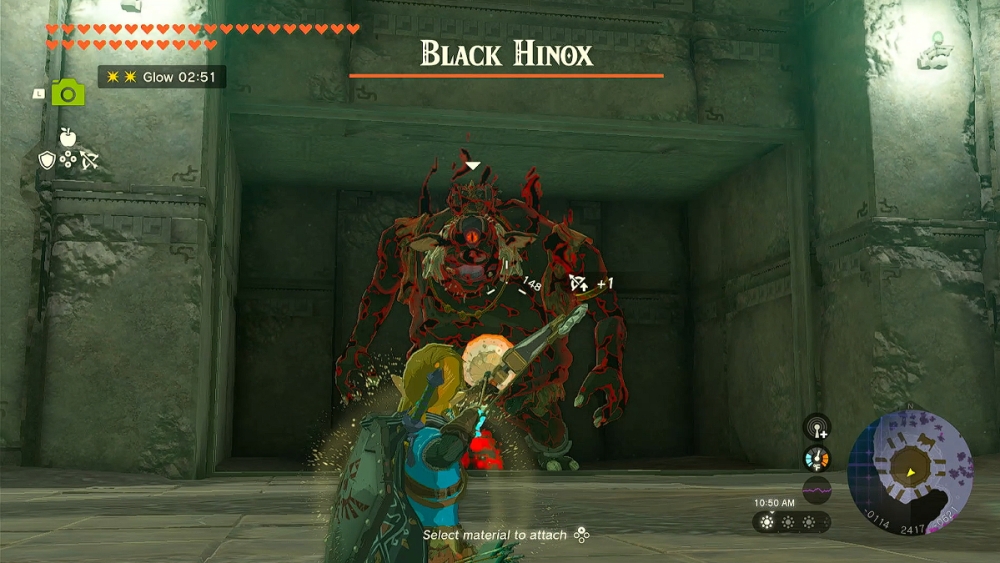 Hinox negro en Zelda TOTK.