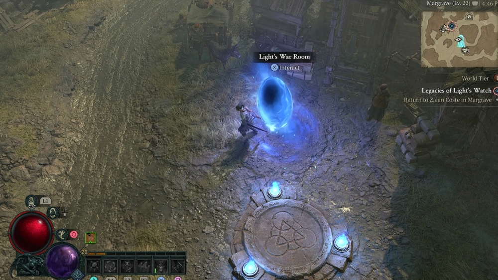 Asentamiento humano en Diablo 4. 